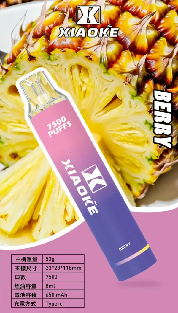 梟客 XIAOKE 7500口拋棄式電子煙｜個性潮流設計・高容量續航配置・便攜霧化體驗
