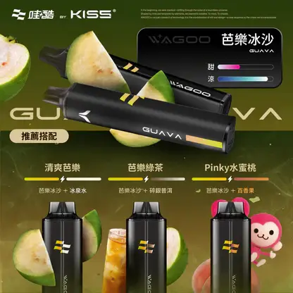 哇酷 WAGOO KIS5 6500口雙芯混搭拋棄式電子煙｜創新雙芯設計・混搭風味體驗・高容量續航配置
