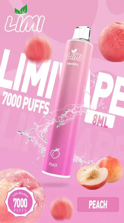 LIMI拋棄式一次性7000口.webp LIMI 7000口拋棄式電子煙|流線輕巧設計・高容量續航配置・細膩霧化體驗