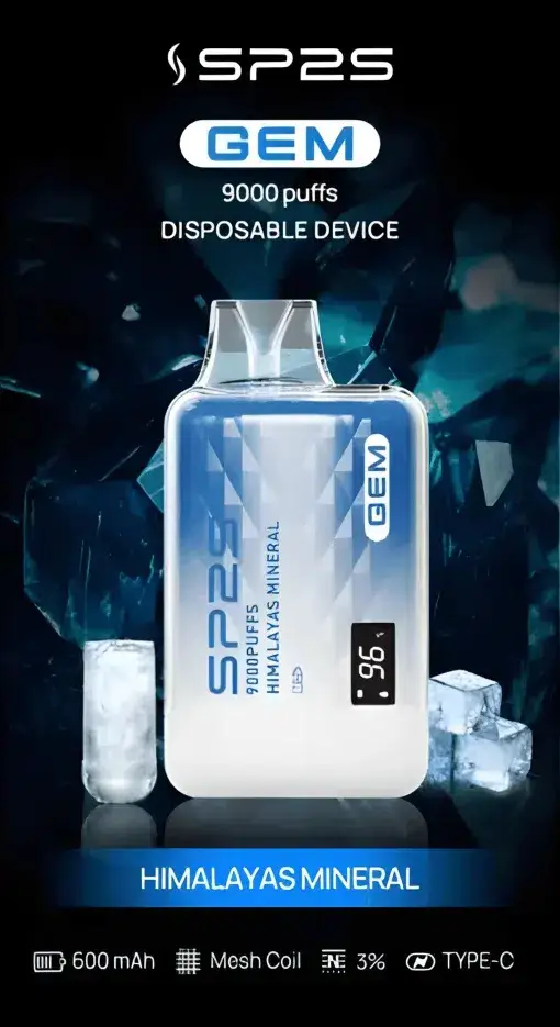 SP2S 思博瑞 GEM 9000口拋棄式電子煙｜寶石質感設計・高容量續航配置・旗艦級霧化體驗