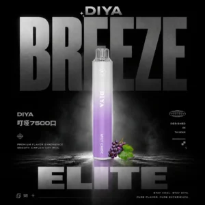 微信图片_20260615162509_931_13.webp DIYA 叮啞7500口拋棄式電子煙|潮流質感設計・高容量續航配置・便攜霧化體驗