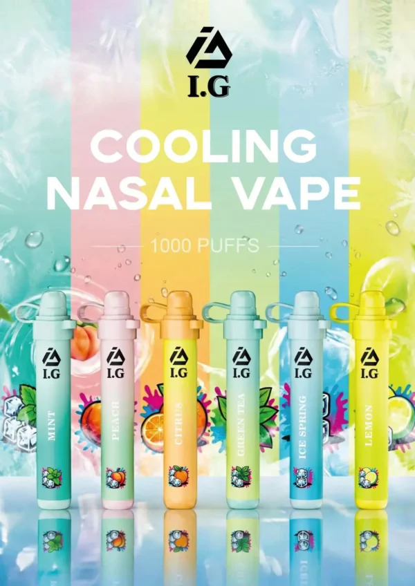 I.G 夏威夷鼻通 1000口 鼻吸薄荷棒｜6款清新香氣・涼感提神・隨身舒暢必備
