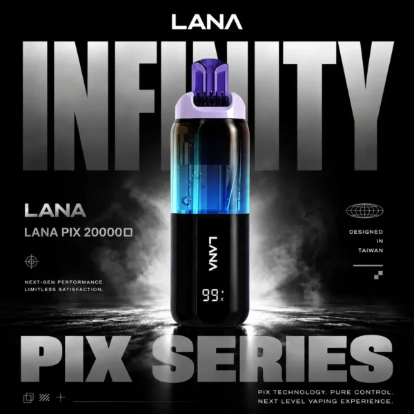 LANA PIX 閃光彈 20000口拋棄式電子煙｜折疊吸嘴設計・網芯爆汁體驗・超長續航享受