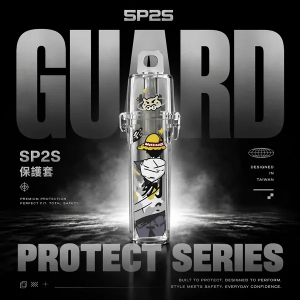 ChatGPT Image 2026年8月7日 下午07_20_58 一代通用主機保護套|可愛卡通貼圖透明外觀・全面防摔防刮・完美適配一代通用煙桿