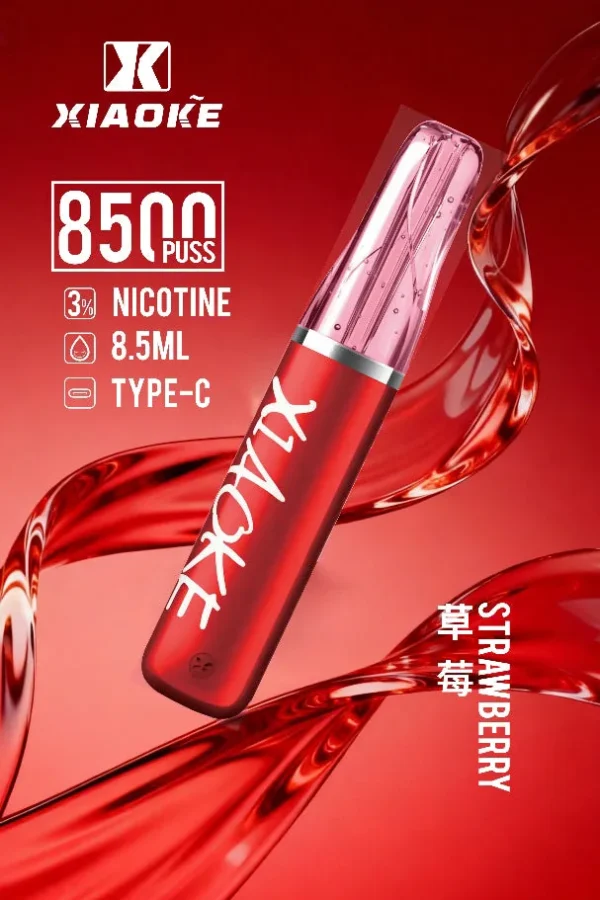 bc29df2b4a45f101f830eaab31d01555.jpg XIAOKE 梟客 8500口拋棄式電子煙|順暢尼古丁鹽・輕巧大儲油量・Type-C長效續航
