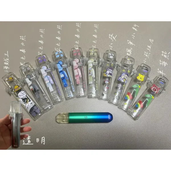 sp2s-case-cover 一代通用主機保護套|可愛卡通貼圖透明外觀・全面防摔防刮・完美適配一代通用煙桿